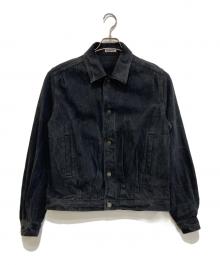 AURALEE（オーラリー）の古着「SELVEDGE FADED LIGHT DENIM BLOUSON」｜ブラック