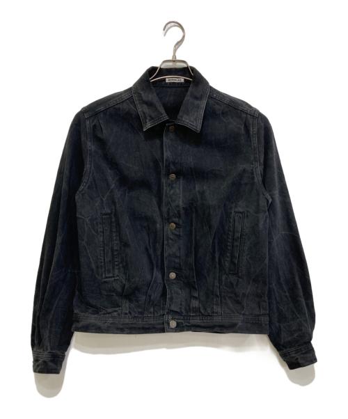 AURALEE（オーラリー）AURALEE (オーラリー) SELVEDGE FADED LIGHT DENIM BLOUSON ブラック サイズ:3の古着・服飾アイテム