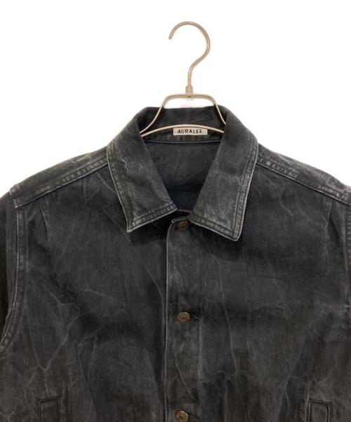 AURALEE（オーラリー）AURALEE (オーラリー) SELVEDGE FADED LIGHT DENIM BLOUSON ブラック サイズ:3の古着・服飾アイテム