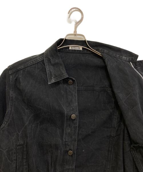 AURALEE（オーラリー）AURALEE (オーラリー) SELVEDGE FADED LIGHT DENIM BLOUSON ブラック サイズ:3の古着・服飾アイテム