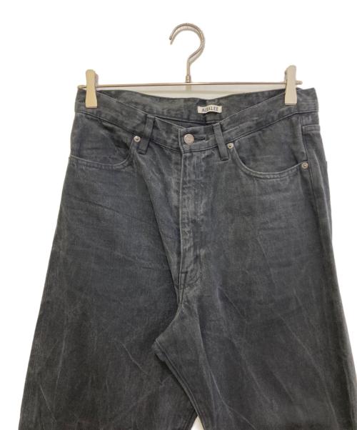 AURALEE（オーラリー）AURALEE (オーラリー) SELVEDGE FADED LIGHT DENIM PANTS ブラック サイズ:3の古着・服飾アイテム