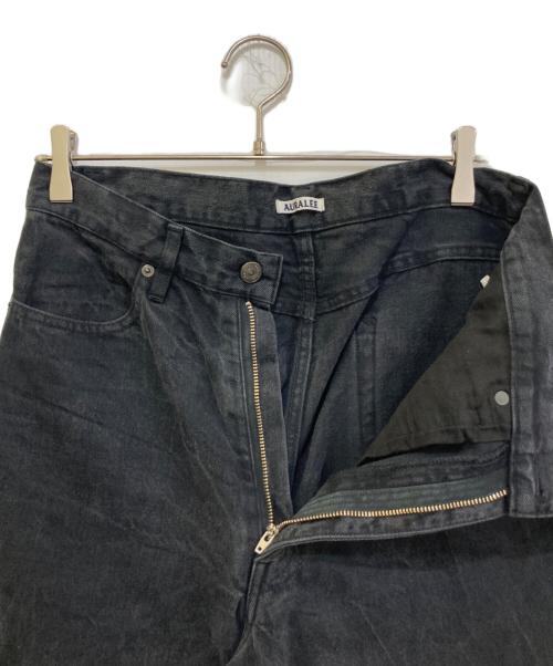 AURALEE（オーラリー）AURALEE (オーラリー) SELVEDGE FADED LIGHT DENIM PANTS ブラック サイズ:3の古着・服飾アイテム