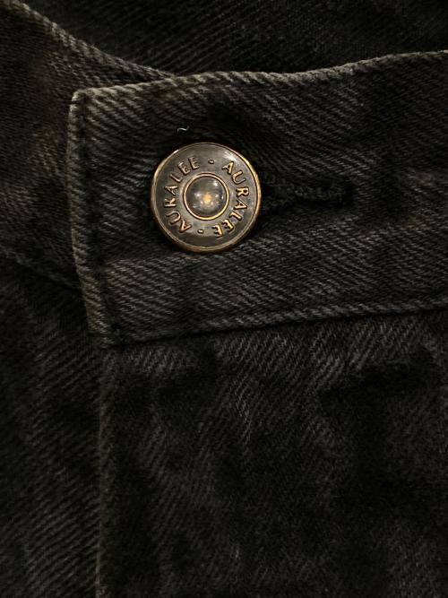AURALEE（オーラリー）AURALEE (オーラリー) SELVEDGE FADED LIGHT DENIM PANTS ブラック サイズ:3の古着・服飾アイテム