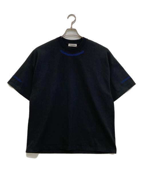 JIL SANDER（ジルサンダー）JIL SANDER (ジルサンダー) OVERSIZED SEAM DETAIL TEE ブラック サイズ:Sの古着・服飾アイテム