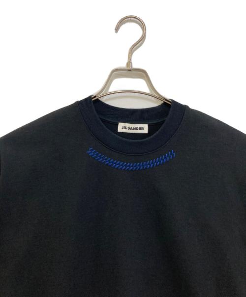 JIL SANDER（ジルサンダー）JIL SANDER (ジルサンダー) OVERSIZED SEAM DETAIL TEE ブラック サイズ:Sの古着・服飾アイテム