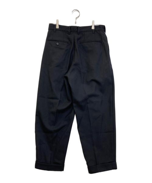 BEAMS PLUS（ビームスプラス）BEAMS PLUS (ビームスプラス) ランドリーウール テーパード 2プリーツ パンツ ネイビー サイズ:Sの古着・服飾アイテム
