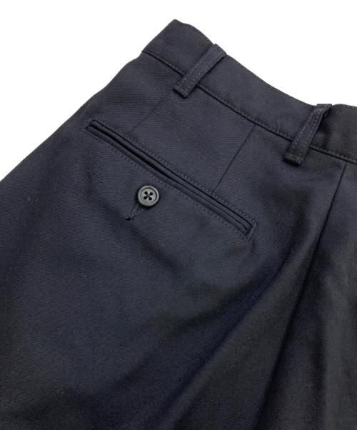 BEAMS PLUS（ビームスプラス）BEAMS PLUS (ビームスプラス) ランドリーウール テーパード 2プリーツ パンツ ネイビー サイズ:Sの古着・服飾アイテム