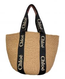 Chloe（クロエ）の古着「かごバッグ WOODY　CHC23AS380L18」｜ベージュ