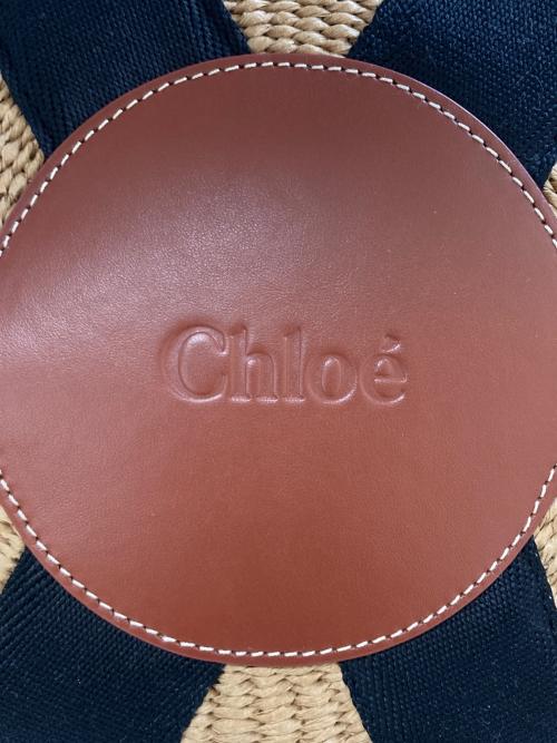 Chloe（クロエ）Chloe (クロエ) かごバッグ WOODY　CHC23AS380L18 ベージュの古着・服飾アイテム