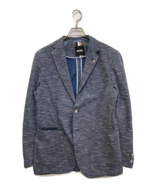 HUGO BOSS（ヒューゴ ボス）HUGO BOSS (ヒューゴ ボス) メランジ織り2Bジャケット ブルー サイズ:46の古着・服飾アイテム