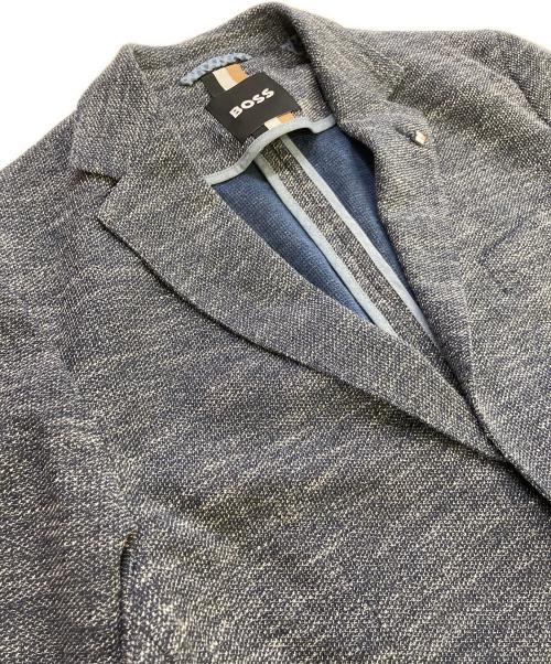 HUGO BOSS（ヒューゴ ボス）HUGO BOSS (ヒューゴ ボス) メランジ織り2Bジャケット ブルー サイズ:46の古着・服飾アイテム