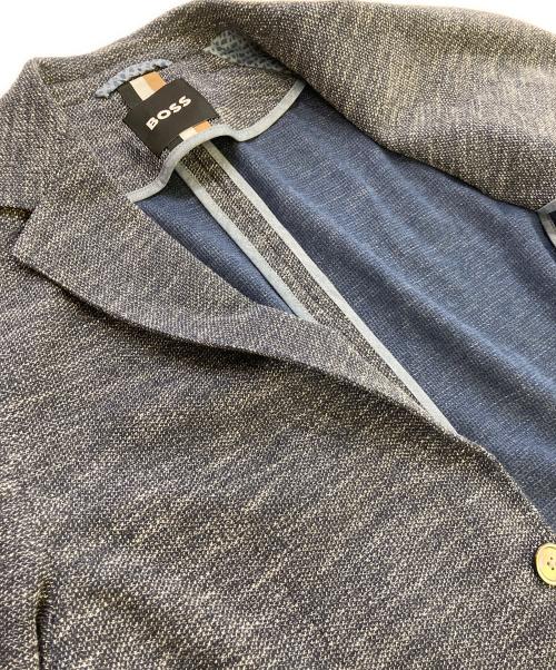 HUGO BOSS（ヒューゴ ボス）HUGO BOSS (ヒューゴ ボス) メランジ織り2Bジャケット ブルー サイズ:46の古着・服飾アイテム