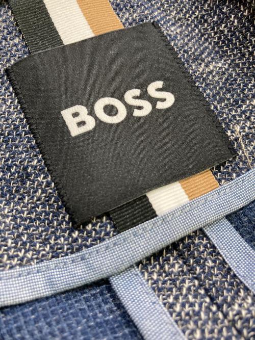 HUGO BOSS（ヒューゴ ボス）HUGO BOSS (ヒューゴ ボス) メランジ織り2Bジャケット ブルー サイズ:46の古着・服飾アイテム