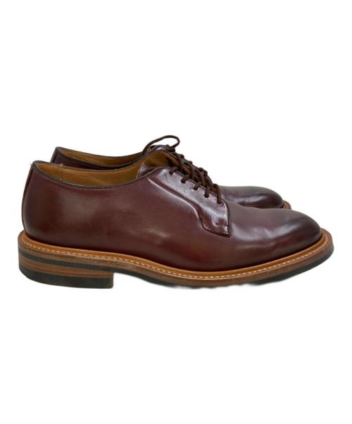 Tricker's（トリッカーズ）Tricker's (トリッカーズ) プレーントゥシューズ バーガンディー サイズ:8-5の古着・服飾アイテム