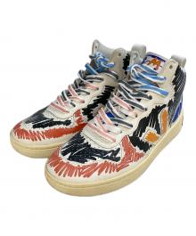 VEJA×MARNI（ヴェジャ×マルニ）の古着「ペイントミッドカットスニーカー」｜ホワイト×ブルー