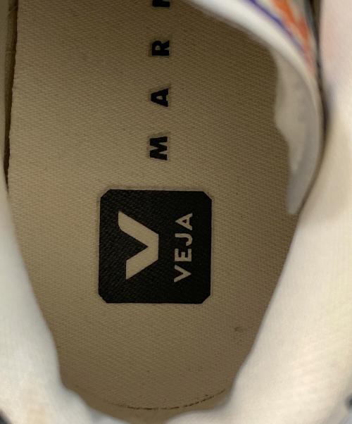 VEJA（ヴェジャ）VEJA (ヴェジャ) MARNI (マルニ) ペイントミッドカットスニーカー ホワイト×ブルー サイズ:22の古着・服飾アイテム