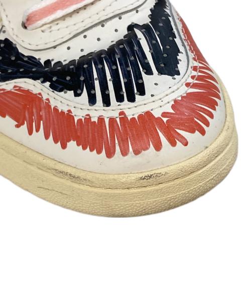 VEJA（ヴェジャ）VEJA (ヴェジャ) MARNI (マルニ) ペイントミッドカットスニーカー ホワイト×ブルー サイズ:22の古着・服飾アイテム