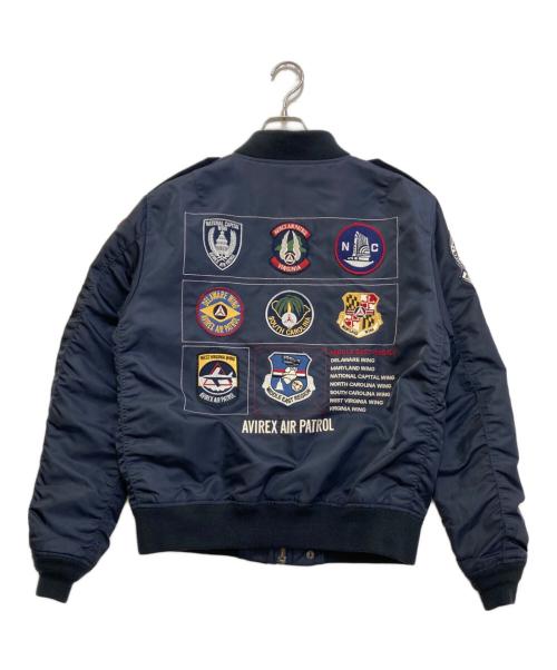 AVIREX（アヴィレックス）AVIREX (アヴィレックス) フライトジャケット ネイビー サイズ:XLの古着・服飾アイテム