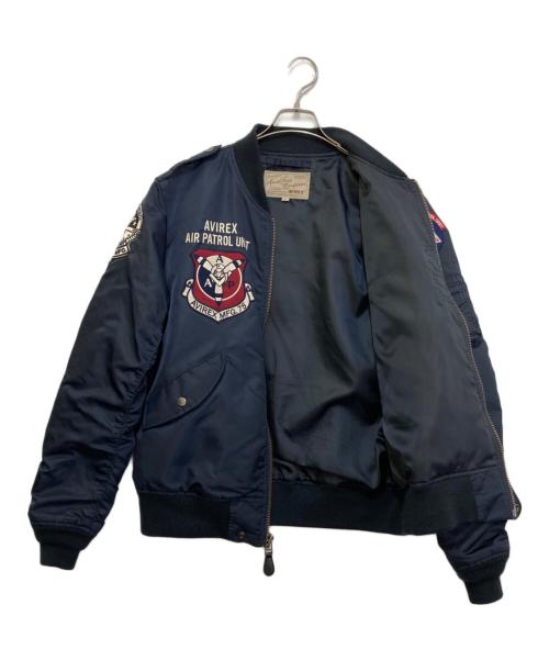 AVIREX（アヴィレックス）AVIREX (アヴィレックス) フライトジャケット ネイビー サイズ:XLの古着・服飾アイテム