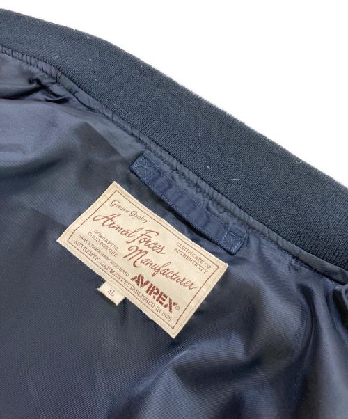 AVIREX（アヴィレックス）AVIREX (アヴィレックス) フライトジャケット ネイビー サイズ:XLの古着・服飾アイテム