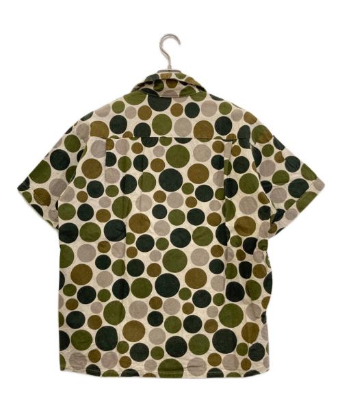 JELADO（ジェラード）JELADO (ジェラード) 半袖シャツ ホワイト×グリーン サイズ:Mの古着・服飾アイテム