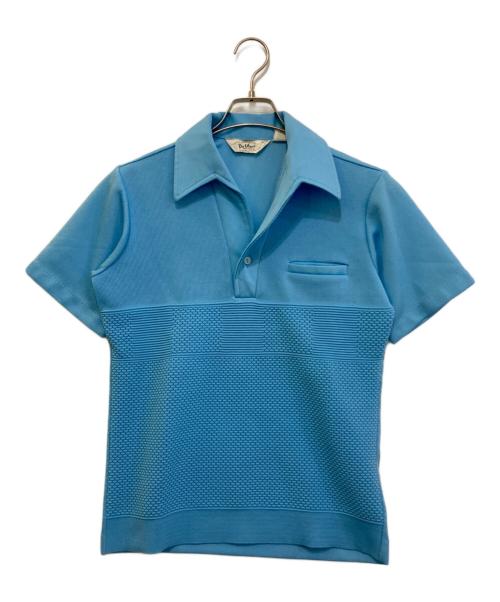 Davinci（ダヴィンチ）Davinci (ダヴィンチ) 半袖ニットシャツ ブルー サイズ:Ｓの古着・服飾アイテム