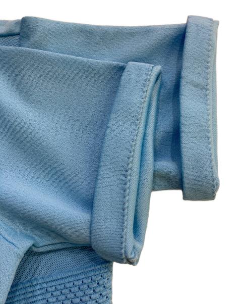 Davinci（ダヴィンチ）Davinci (ダヴィンチ) 半袖ニットシャツ ブルー サイズ:Ｓの古着・服飾アイテム