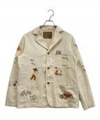 OLD CROWオールドクロウ）の古着「SPEED RACE JACKET」｜アイボリー