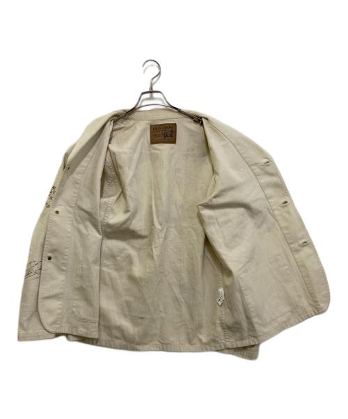 OLD CROW（オールドクロウ）OLD CROW (オールドクロウ) SPEED RACE JACKET アイボリー サイズ:Lの古着・服飾アイテム