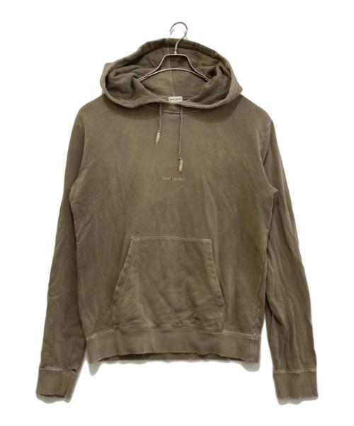 Saint Laurent Paris（サンローランパリ）Saint Laurent Paris (サンローランパリ) ヴィンテージ加工パーカー グレー サイズ:Mの古着・服飾アイテム