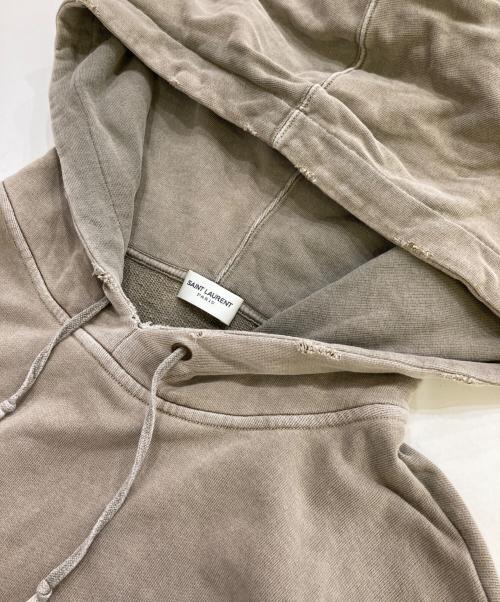 Saint Laurent Paris（サンローランパリ）Saint Laurent Paris (サンローランパリ) ヴィンテージ加工パーカー グレー サイズ:Mの古着・服飾アイテム