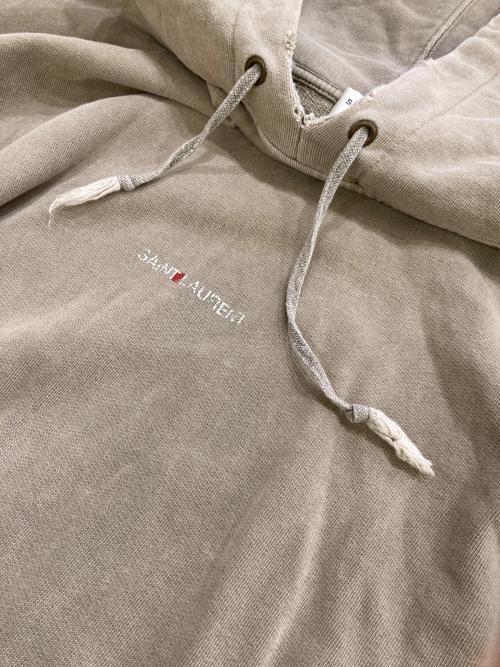 Saint Laurent Paris（サンローランパリ）Saint Laurent Paris (サンローランパリ) ヴィンテージ加工パーカー グレー サイズ:Mの古着・服飾アイテム