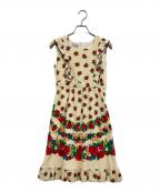 GUCCIグッチ）の古着「チルドレンズ 花柄 ワンピース　596311」｜アイボリー