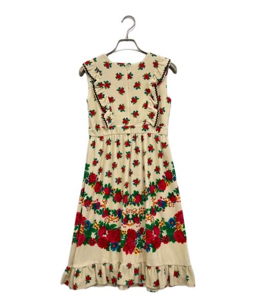GUCCI（グッチ）GUCCI (グッチ) チルドレンズ 花柄 ワンピース　596311 アイボリー サイズ:8 未使用品の古着・服飾アイテム