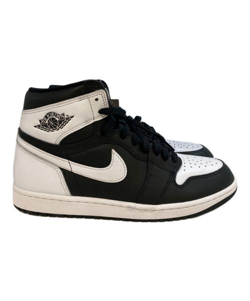 NIKE（ナイキ）NIKE (ナイキ) AIR JORDAN 1 RETRO HIGH OG BLACK/WHITE-WHITE ホワイト×ブラック サイズ:28.5 未使用品の古着・服飾アイテム