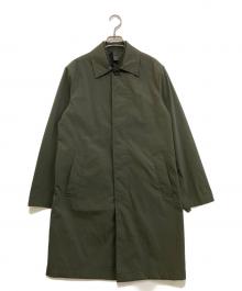 MONTEDORO（モンテドーロ）の古着「パッカブル ステンカラーコート　63M012 M9322」｜カーキ