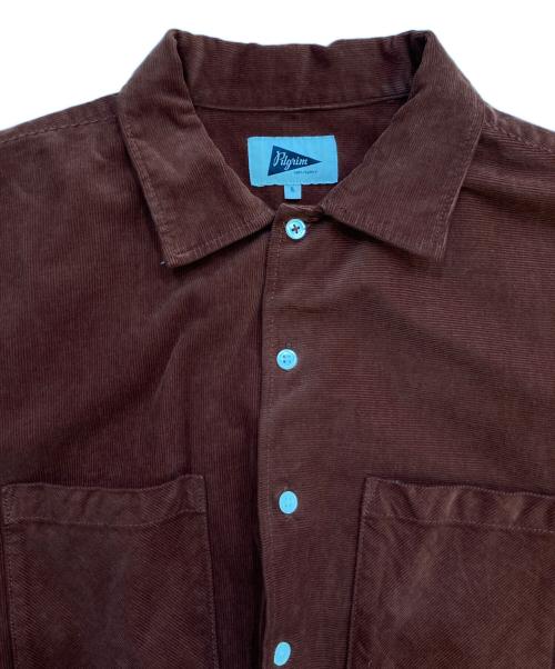 Pilgrim（ピルグリム）Pilgrim (ピルグリム) コーデュロイシャツ レッド サイズ:Sの古着・服飾アイテム