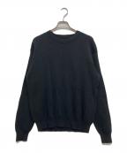 BATONERバトナ―）の古着「SUPER HIGH TWIST CREW NECK」｜ブラック