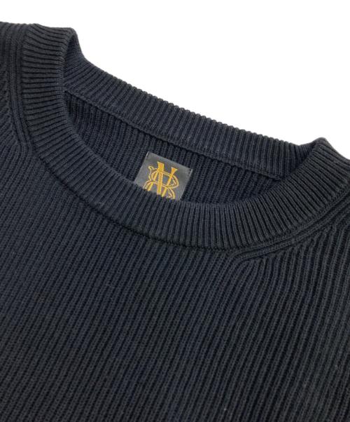 BATONER（バトナ―）BATONER (バトナ―) SUPER HIGH TWIST CREW NECK ブラック サイズ:1の古着・服飾アイテム