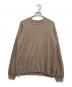 BATONER（バトナ―）の古着「EXTRA HARD TWIST WOOL CREW NECK」｜ベージュ