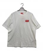 DIESELディーゼル）の古着「T-BOXT-LAB ジャカード ロゴ パッチ T シャツ」｜ホワイト