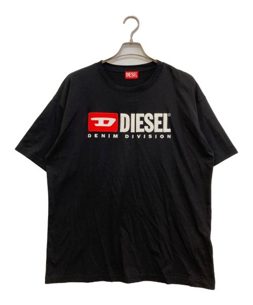 DIESEL（ディーゼル）DIESEL (ディーゼル) T-Boxt-Div ロゴ プリント T シャツ ブラック サイズ:Lの古着・服飾アイテム