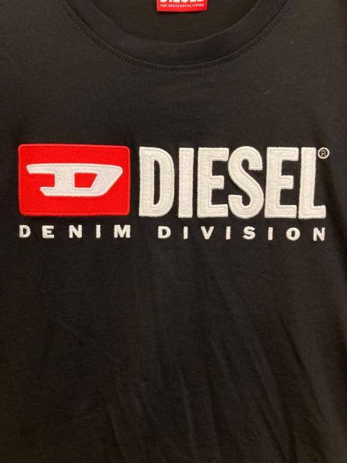 DIESEL（ディーゼル）DIESEL (ディーゼル) T-Boxt-Div ロゴ プリント T シャツ ブラック サイズ:Lの古着・服飾アイテム