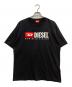 DIESEL（ディーゼル）の古着「T-Boxt-Div ロゴ プリント T シャツ」｜ブラック