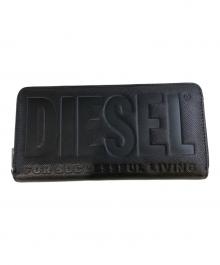 DIESEL（ディーゼル）の古着「ラウンドファスナー財布」｜ブラック