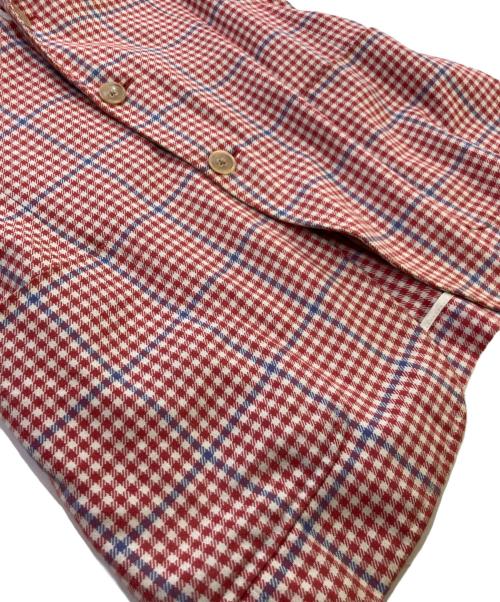Belvest（ベルヴェスト）Belvest (ベルヴェスト) 千鳥格子チェック3Bジャケット レッド サイズ:44の古着・服飾アイテム