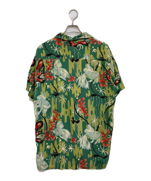 KEONI OF HAWAII（ケオニオブハワイ）KEONI OF HAWAII (ケオニオブハワイ) アロハシャツ グリーン サイズ:Lの古着・服飾アイテム