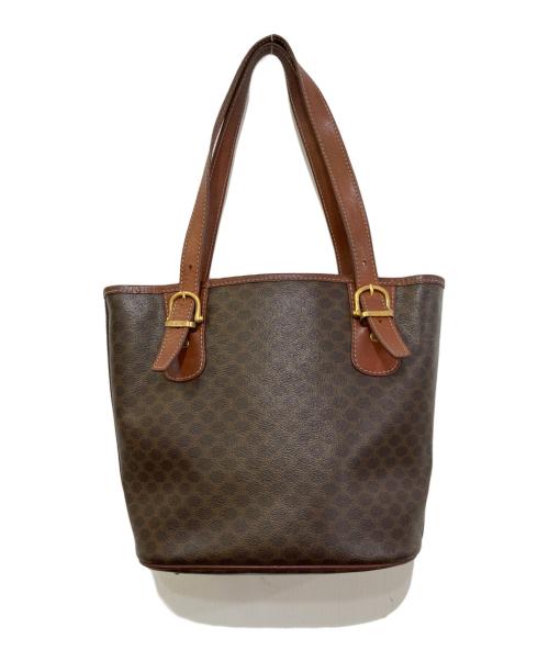 CELINE（セリーヌ）CELINE (セリーヌ) OLDマカダム柄トートバッグ ブラウンの古着・服飾アイテム