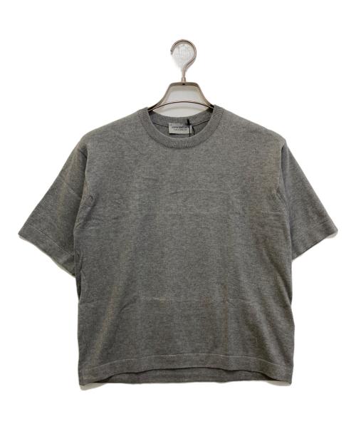 JOHN SMEDLEY（ジョンスメドレー）JOHN SMEDLEY (ジョンスメドレー) 半袖ニット グレー サイズ:S 未使用品の古着・服飾アイテム