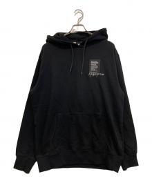 YOHJI YAMAMOTO×New Era（ヨウジヤマモト×ニューエラ）の古着「YY LABEL LOGOラベルロゴパーカー　HE-T94-088」｜ブラック